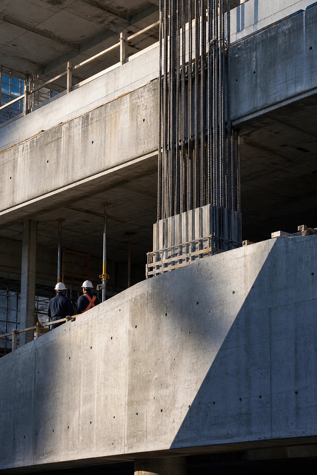 Hassas betonarme imalatı yapılan kaba yapı